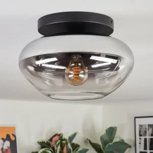 hofstein Mertola Plafonnier, Boule lumineuse Clair, Fumé, 1 lumière* Lampes Modernes