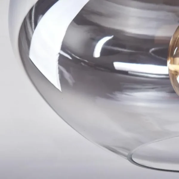 hofstein Mertola Plafonnier Clair, Fumé, 1 lumière* Lampes Modernes