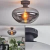 hofstein Mertola Plafonnier Fumé, 1 lumière* Lampes Modernes