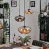 hofstein Mertola Suspension, Boule lumineuse Noir, 3 lumières* Lampes Modernes