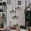 hofstein Mertola Suspension, Boule lumineuse Noir, 3 lumières* Lampes Modernes