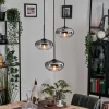 hofstein Mertola Suspension, Boule lumineuse Noir, 3 lumières* Lampes Modernes