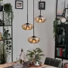 hofstein Mertola Suspension, Boule lumineuse Noir, 3 lumières* Lampes En Verre