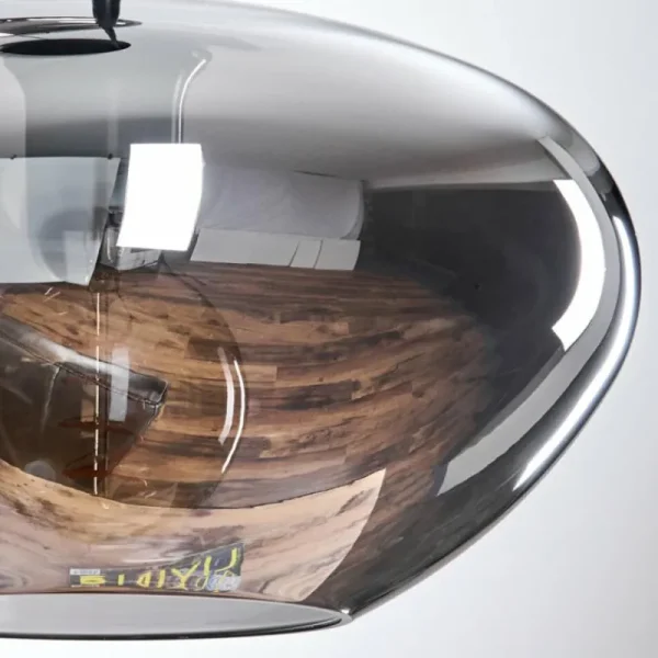 hofstein Mertola Suspension, Boule lumineuse Noir, 3 lumières* Lampes Modernes