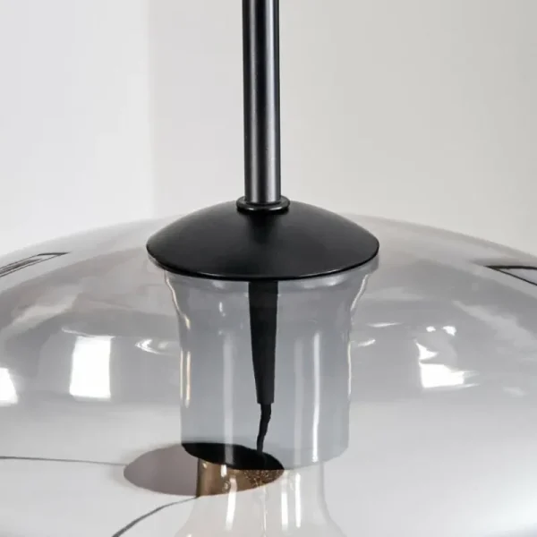 hofstein Mertola Suspension, Boule lumineuse Noir, 3 lumières* Lampes Modernes