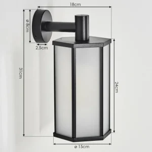 hofstein Monfanim Lampe murale d´extérieur Noir, 1 lumière* Lampes Modernes