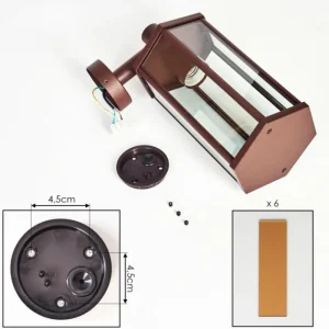 hofstein Monfanim Lampe murale d´extérieur Rouille, 1 lumière* Lampes Modernes