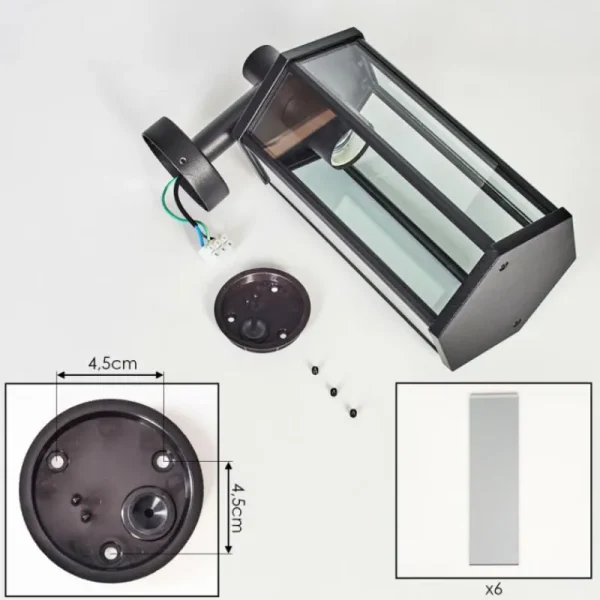 hofstein Monfanim Lampe murale d´extérieur Noir, 1 lumière* Lampes Modernes