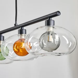 hofstein Monsul Plafonnier Noir, 5 lumières* Lampes Modernes