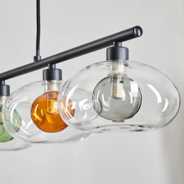 hofstein Monsul Plafonnier Noir, 5 lumières* Lampes Modernes