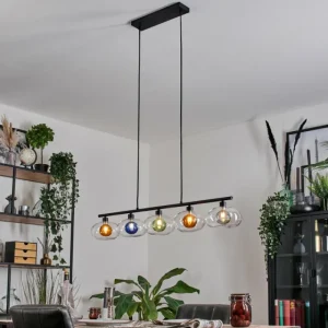 hofstein Monsul Plafonnier Noir, 5 lumières* Lampes Modernes