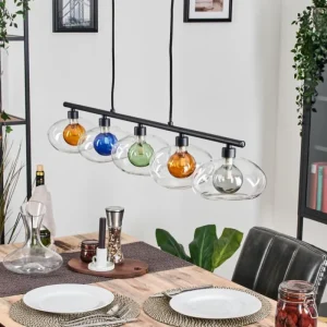 hofstein Monsul Plafonnier Noir, 5 lumières* Lampes Modernes