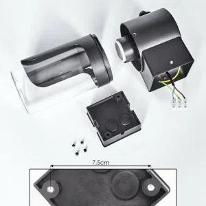 hofstein Morbak Lampe murale d´extérieur Noir, 1 lumière* Lampes Modernes