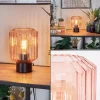 hofstein Moruja Lampe à poser Noir, 1 lumière* Lampes En Verre