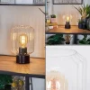 hofstein Moruja Lampe à poser Noir, 1 lumière* Lampes En Verre