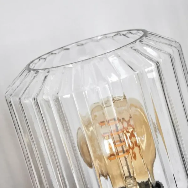 hofstein Moruja Lampe à poser Noir, 1 lumière* Lampes En Verre