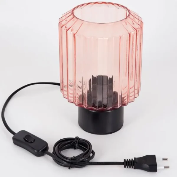 hofstein Moruja Lampe à poser Noir, 1 lumière* Lampes En Verre