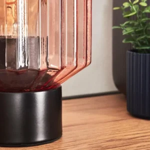 hofstein Moruja Lampe à poser Noir, 1 lumière* Lampes En Verre