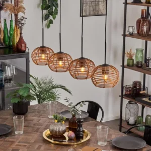 hofstein Mulstrand Suspension Écru, 4 lumières* Lampes Modernes