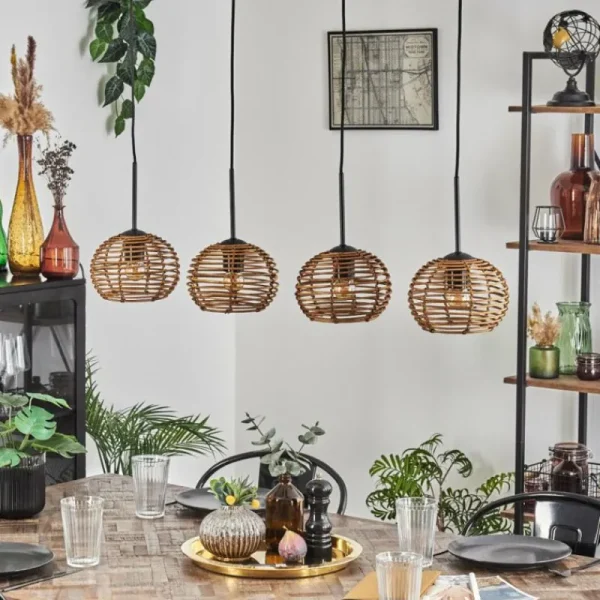 hofstein Mulstrand Suspension Écru, 4 lumières* Lampes Modernes