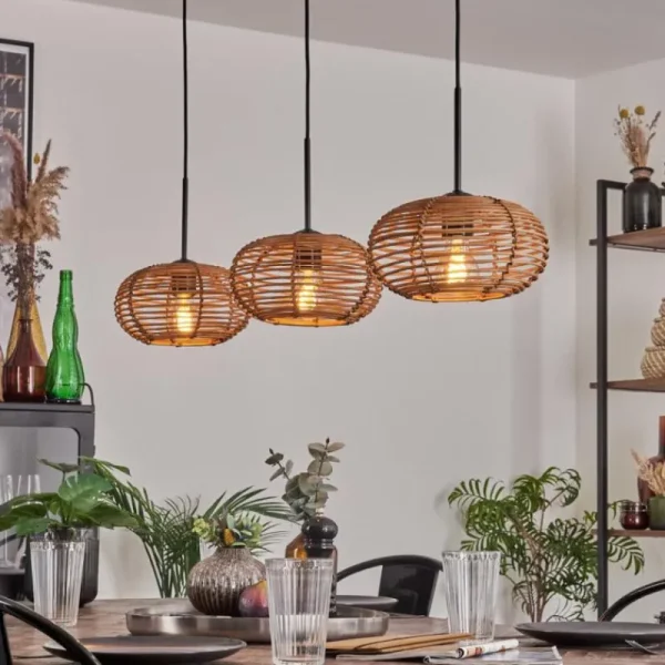 hofstein Mulstrand Suspension Noir, 3 lumières* Lampes Modernes