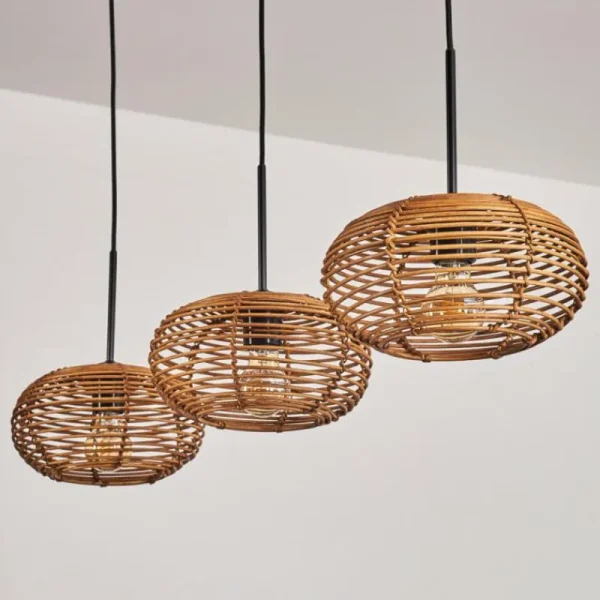 hofstein Mulstrand Suspension Noir, 3 lumières* Lampes Modernes