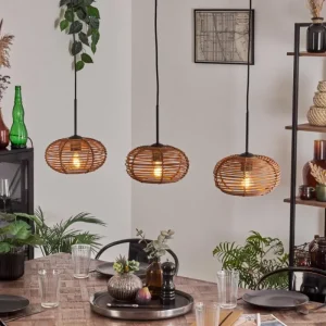 hofstein Mulstrand Suspension Noir, 3 lumières* Lampes Modernes