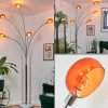hofstein Nikkala Lampadaire Chrome, Blanc, 5 lumières* Lampes En Verre