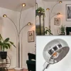 hofstein Nikkala Lampadaire Chrome, Blanc, 3 lumières* Lampes Modernes