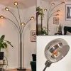hofstein Nikkala Lampadaire Chrome, Noir, 5 lumières* Lampes Modernes