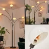 hofstein Nikkala Lampadaire Chrome, Noir, 5 lumières* Lampes En Verre