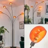 hofstein Nikkala Lampadaire Chrome, Noir, 5 lumières* Lampes En Verre