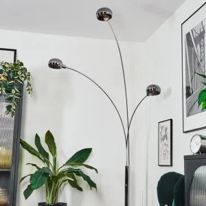 hofstein Nikkala Lampadaire Chrome, Blanc, 3 lumières* Lampes Modernes