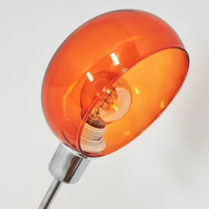 hofstein Nikkala Lampadaire Chrome, Blanc, 3 lumières* Lampes En Verre