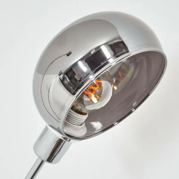hofstein Nikkala Lampadaire Chrome, Blanc, 3 lumières* Lampes Modernes