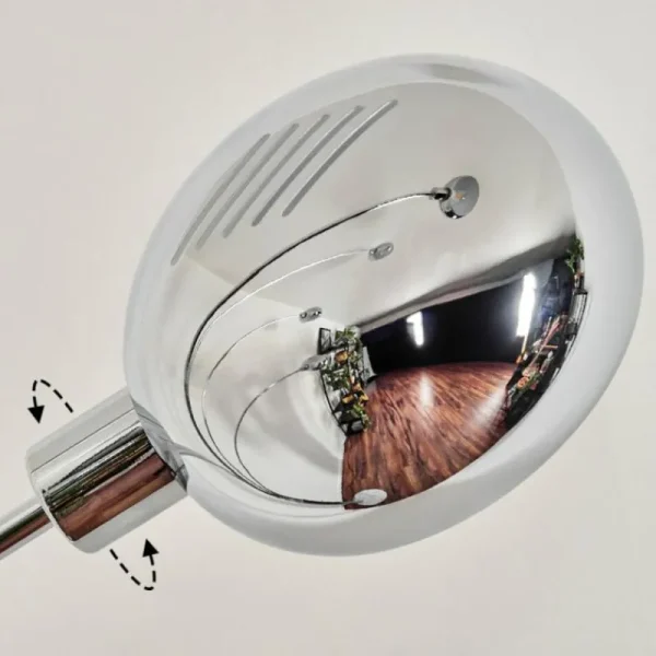 hofstein Nikkala Lampadaire Chrome, Marbre, Blanc, 5 lumières* Lampes Modernes