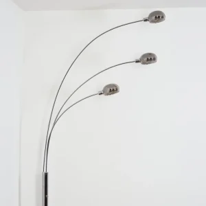 hofstein Nikkala Lampadaire Chrome, Blanc, 3 lumières* Lampes Modernes