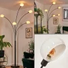 hofstein Nikkala Lampadaire Noir, 5 lumières* Lampes En Verre