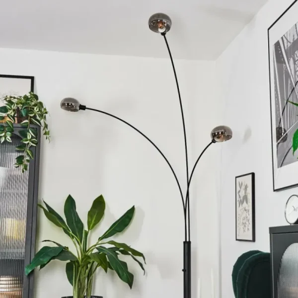 hofstein Nikkala Lampadaire Noir, 3 lumières* Lampes Modernes