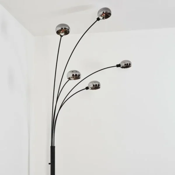 hofstein Nikkala Lampadaire Noir, 5 lumières* Lampes Modernes