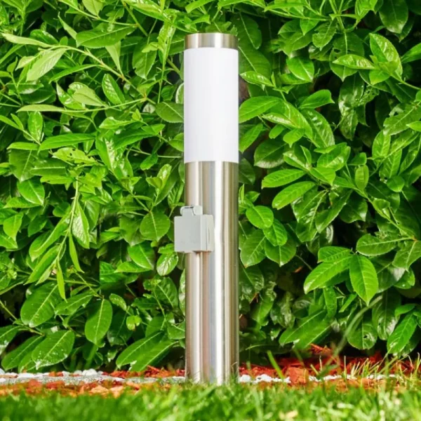 hofstein Norburg Borne lumineuse, Eclairage de chemin Acier inoxydable, 1 lumière* Lampes Modernes