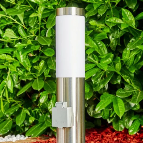 hofstein Norburg Borne lumineuse, Eclairage de chemin Acier inoxydable, 1 lumière* Lampes Modernes