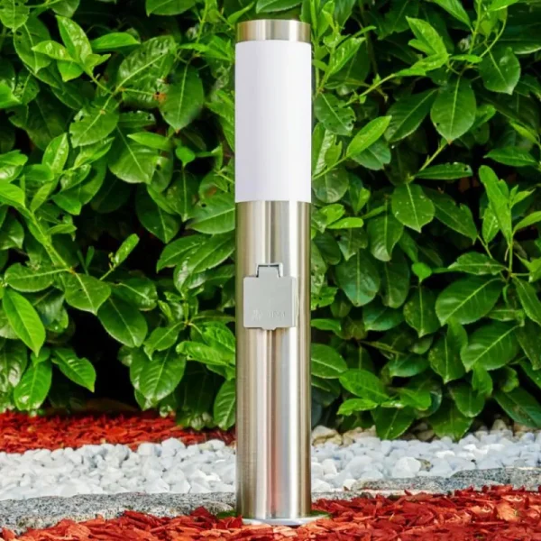 hofstein Norburg Borne lumineuse, Eclairage de chemin Acier inoxydable, 1 lumière* Lampes Modernes