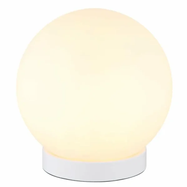 Luminaires Globo Lighting Norta Lampe à poser Blanc, 1 lumière* Lampes En Verre