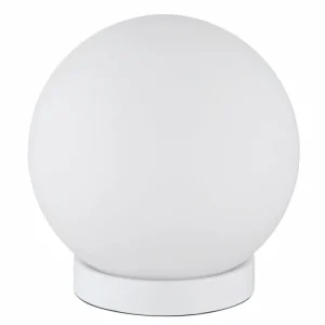 Luminaires Globo Lighting Norta Lampe à poser Blanc, 1 lumière* Lampes En Verre