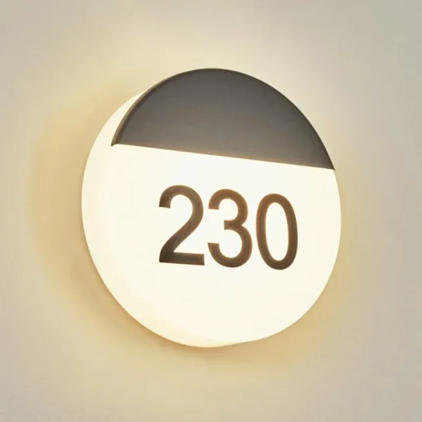 hofstein Numéro d'adresse éclairé Eppeland LED Anthracite, 1 lumière* Lampes Modernes