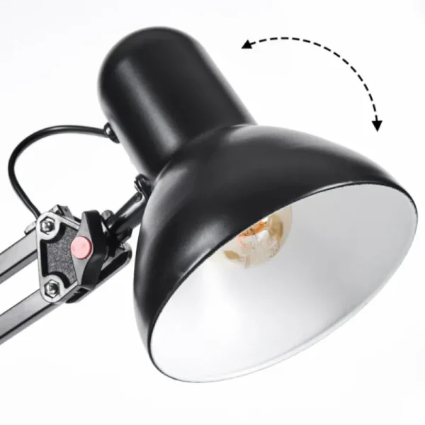 hofstein Nurmasuando Lampe à poser, Liseuse Noir, 1 lumière* Lampes Modernes