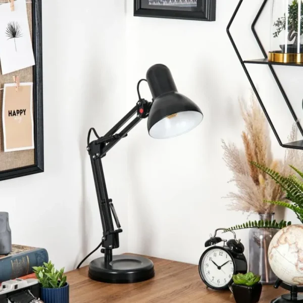 hofstein Nurmasuando Lampe à poser, Liseuse Noir, 1 lumière* Lampes Modernes