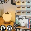 hofstein Opsaheden Lampe à poser LED Brun, Blanc, 1 lumière* Lampes Modernes