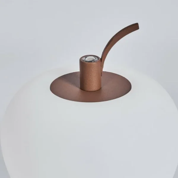 hofstein Opsaheden Lampe à poser LED Brun, Blanc, 1 lumière* Lampes Modernes